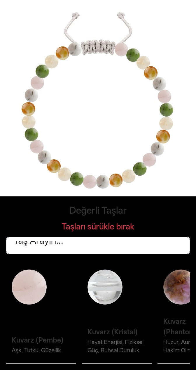 Özel Tasarım Merdiven Kapama Bileklik - 30 Taş - Özel Tasarım Görseli