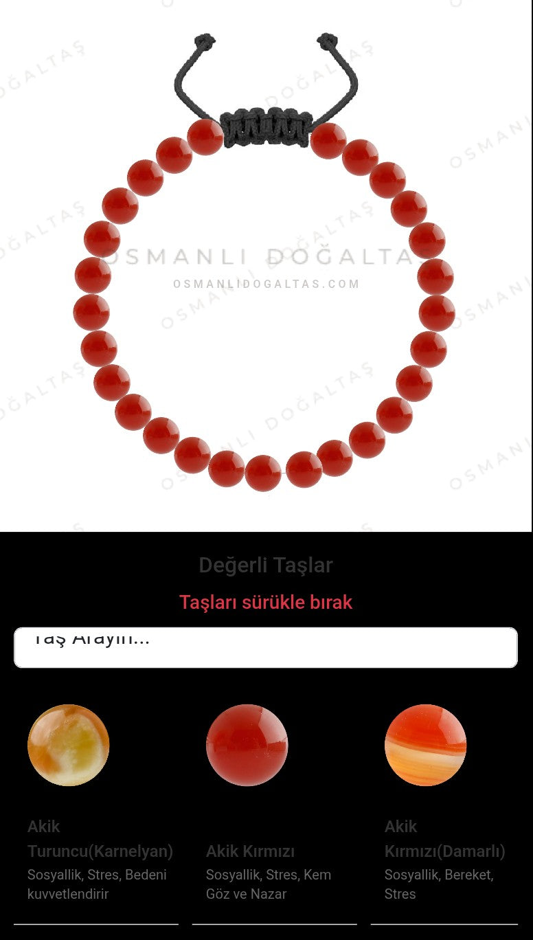 Özel Tasarım Merdiven Kapama Bileklik - 27 Taş - Özel Tasarım Görseli