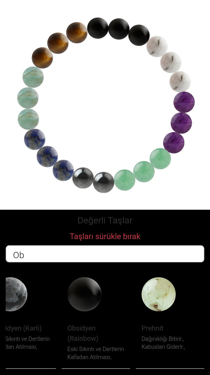 Özel Tasarım Elastik Misineli - 23 Taş - Özel Tasarım Görseli