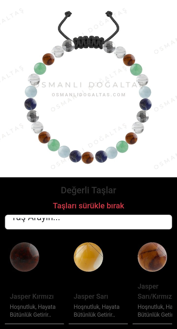 Özel Tasarım Merdiven Kapama Bileklik - 27 Taş - Özel Tasarım Görseli