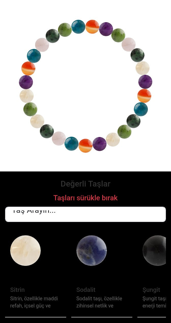 Özel Tasarım Elastik Misineli - 27 Taş - Özel Tasarım Görseli