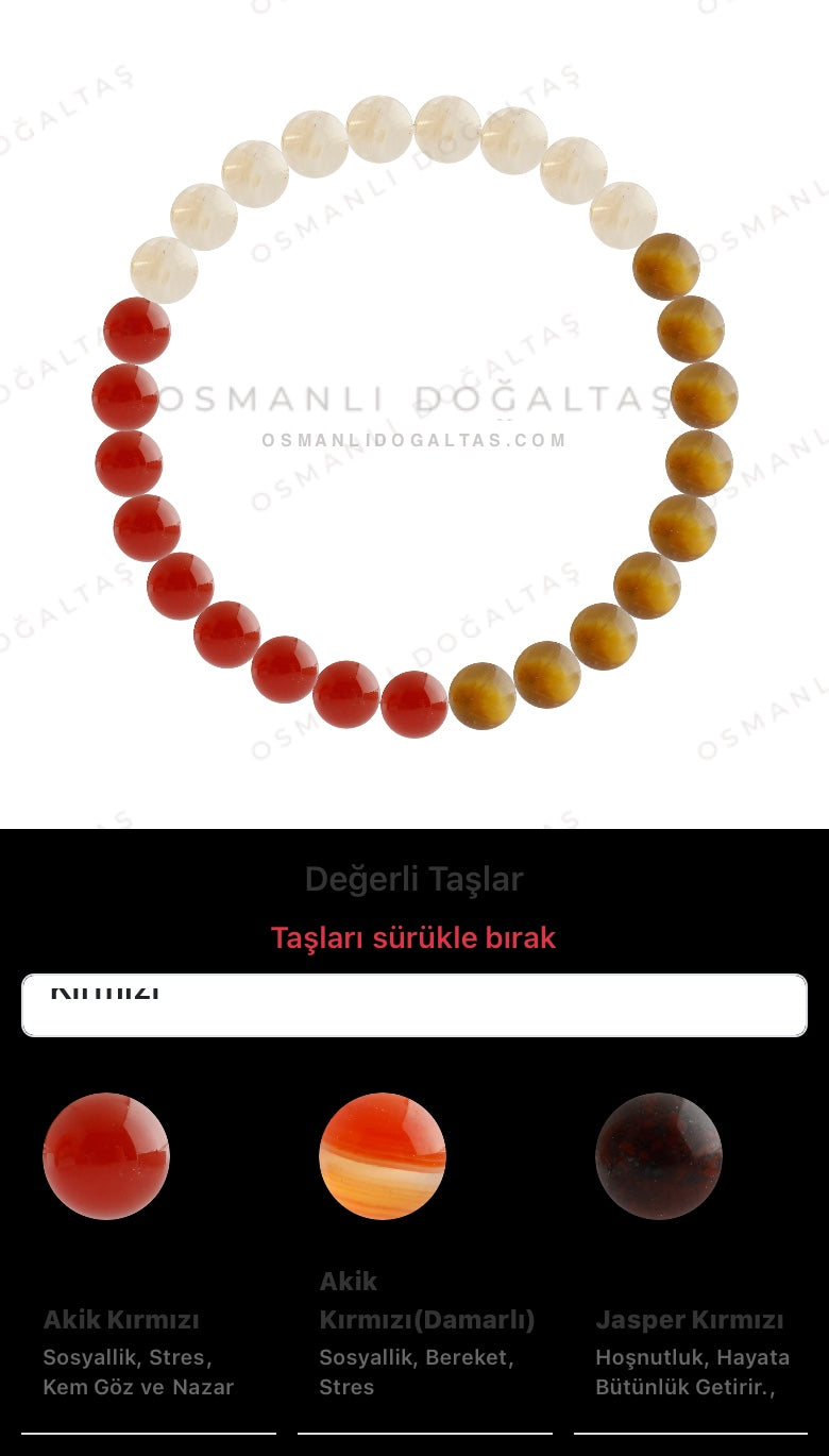 Özel Tasarım Elastik Misineli - 27 Taş - Özel Tasarım Görseli