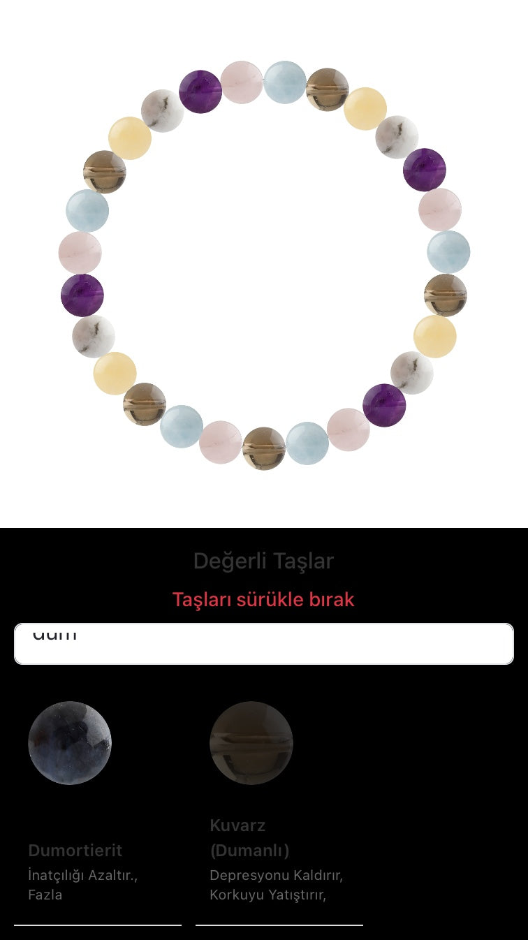 Özel Tasarım Elastik Misineli - 27 Taş - Özel Tasarım Görseli