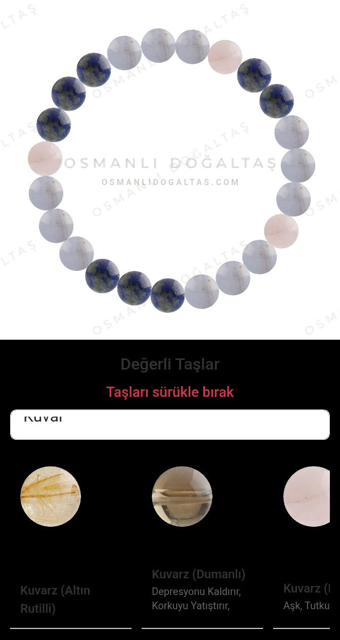 Özel Tasarım Elastik Misineli - 23 Taş - Özel Tasarım Görseli