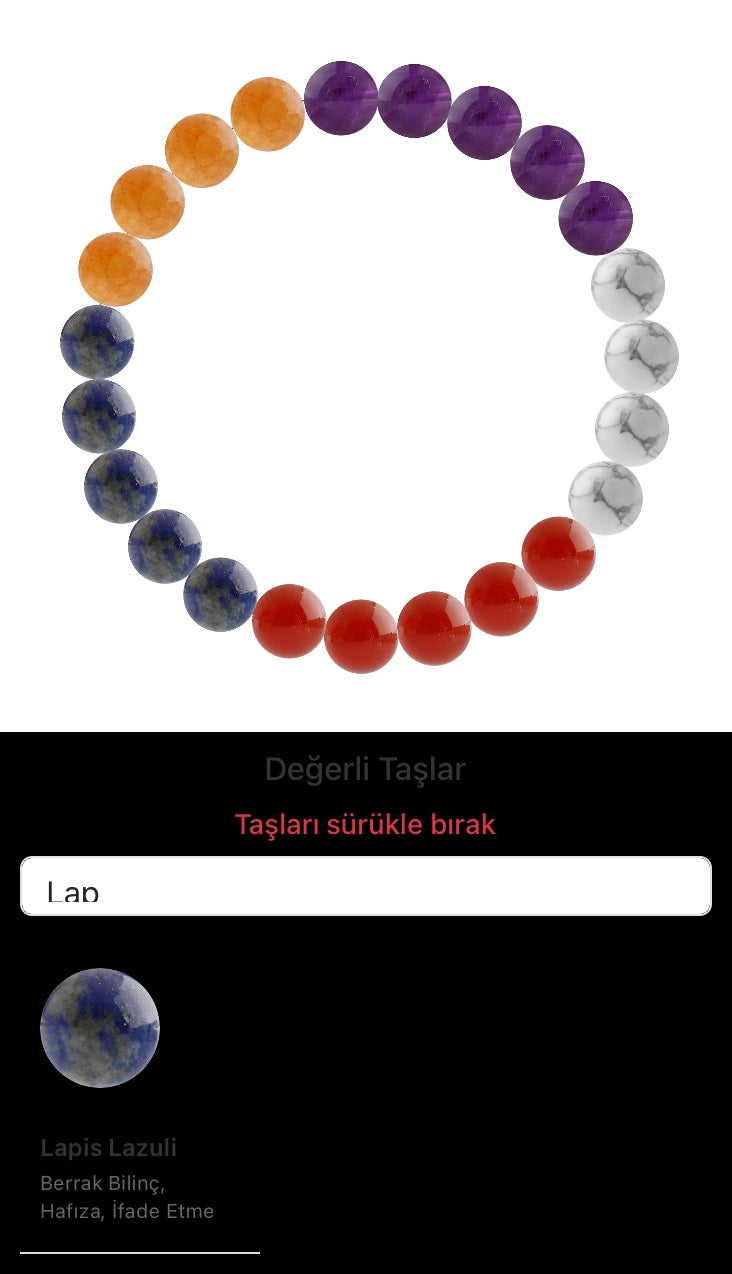 Özel Tasarım Elastik Misineli - 23 Taş - Özel Tasarım Görseli