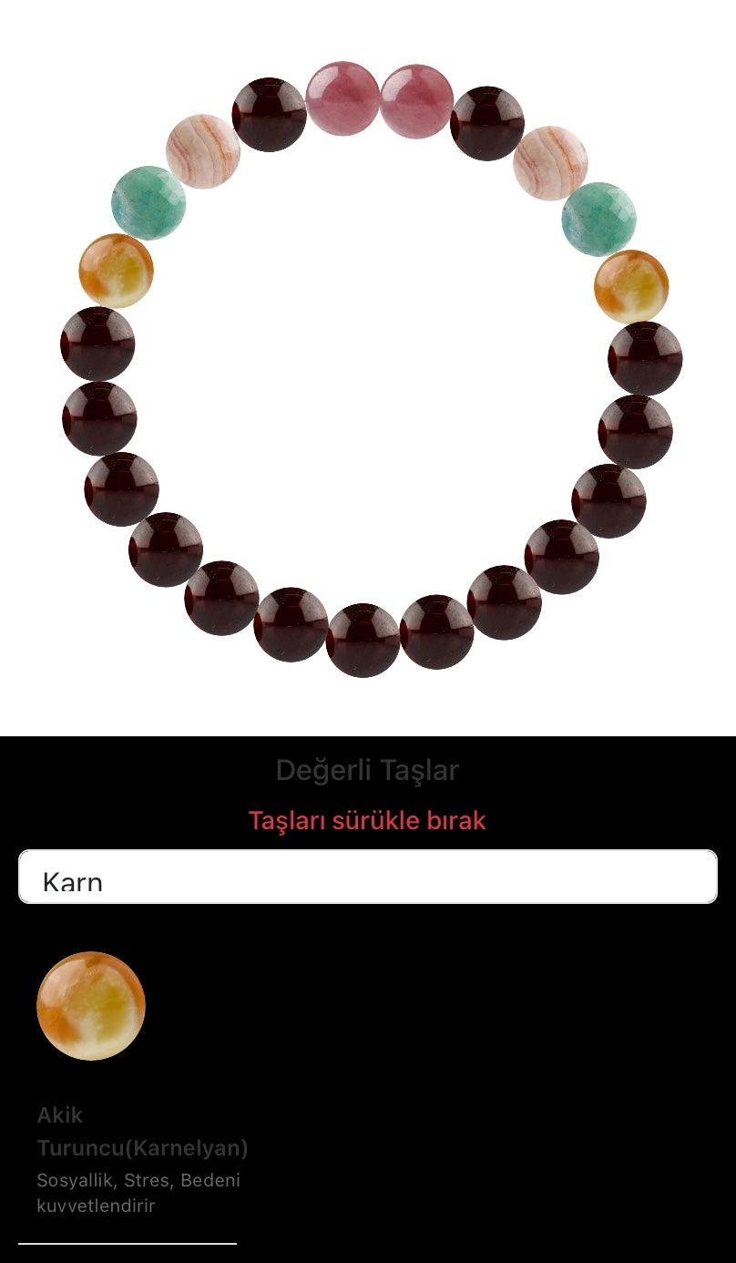 Özel Tasarım Elastik Misineli - 23 Taş - Özel Tasarım Görseli