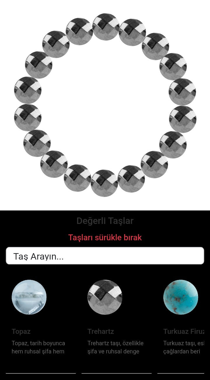 Özel Tasarım Elastik Misineli - 18 Taş - Özel Tasarım Görseli