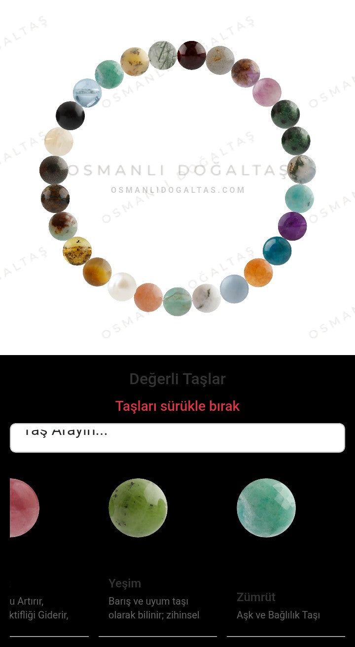 Özel Tasarım Elastik Misineli - 27 Taş - Özel Tasarım Görseli