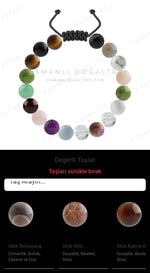 Özel Tasarım Merdiven Kapama Bileklik - 18 Taş - Özel Tasarım Görseli