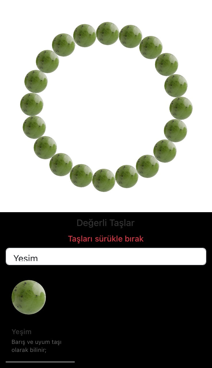 Özel Tasarım Elastik Misineli - 20 Taş - Özel Tasarım Görseli