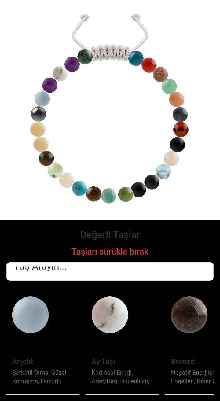 Özel Tasarım Merdiven Kapama Bileklik - 27 Taş - Özel Tasarım Görseli