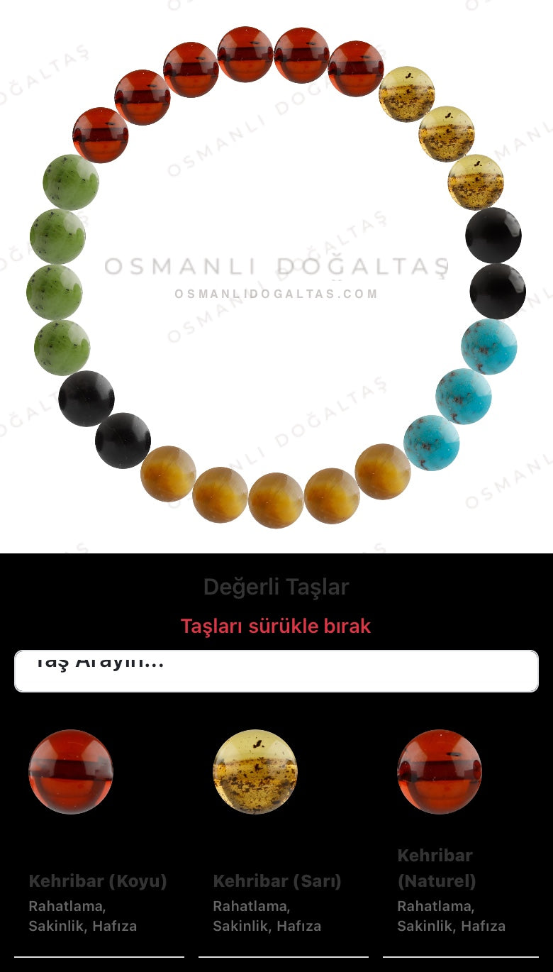 Özel Tasarım Elastik Misineli - 25 Taş - Özel Tasarım Görseli
