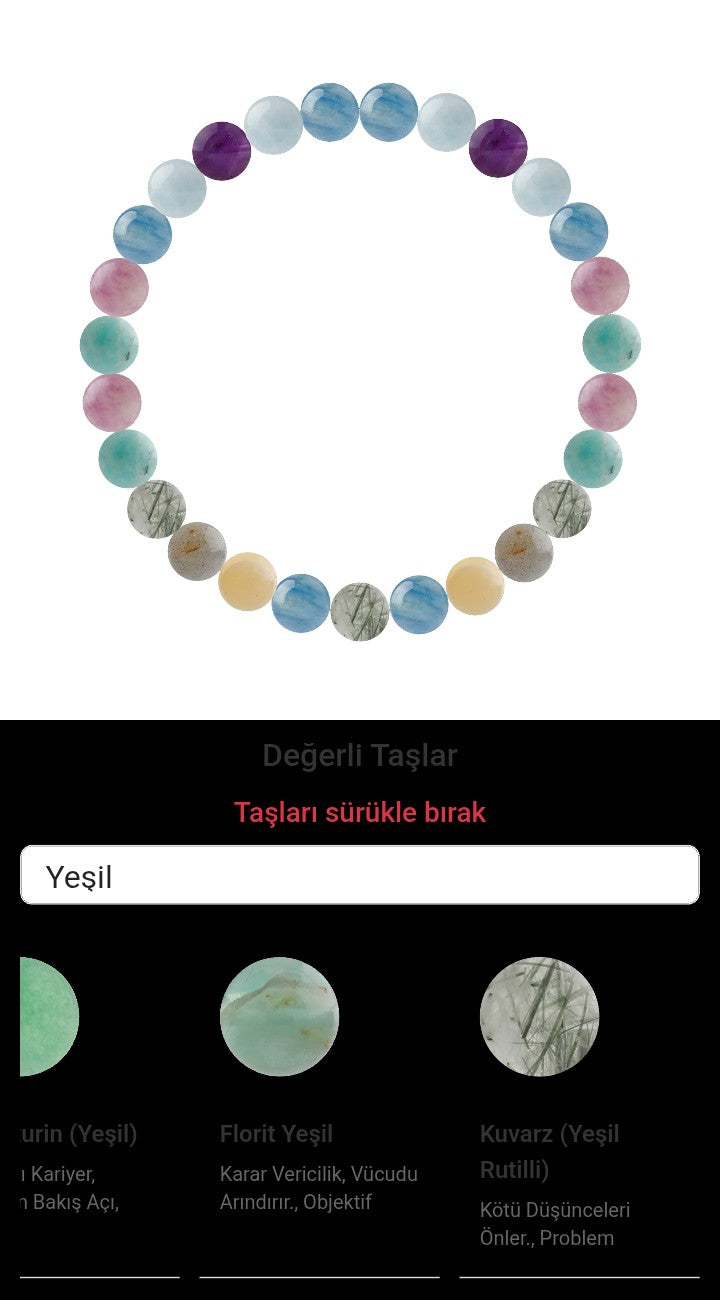 Özel Tasarım Elastik Misineli - 27 Taş - Özel Tasarım Görseli
