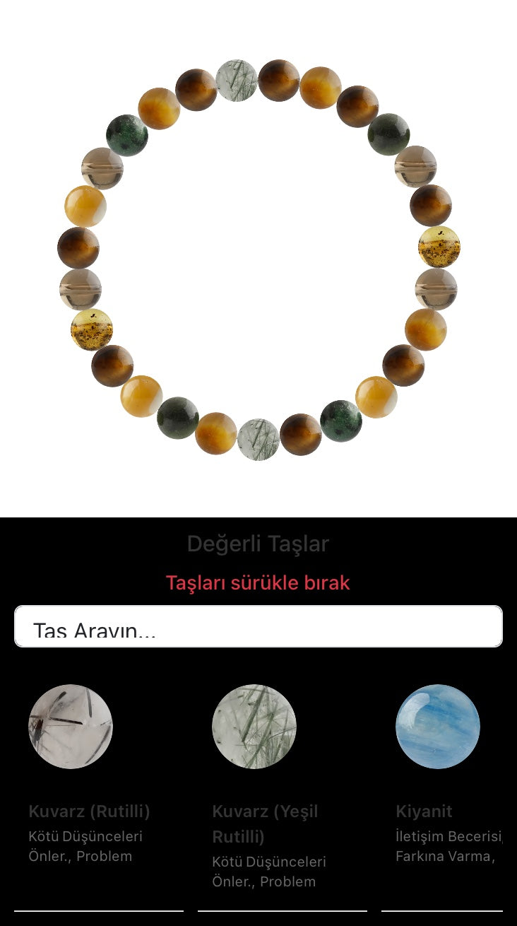 Özel Tasarım Elastik Misineli - 27 Taş - Özel Tasarım Görseli