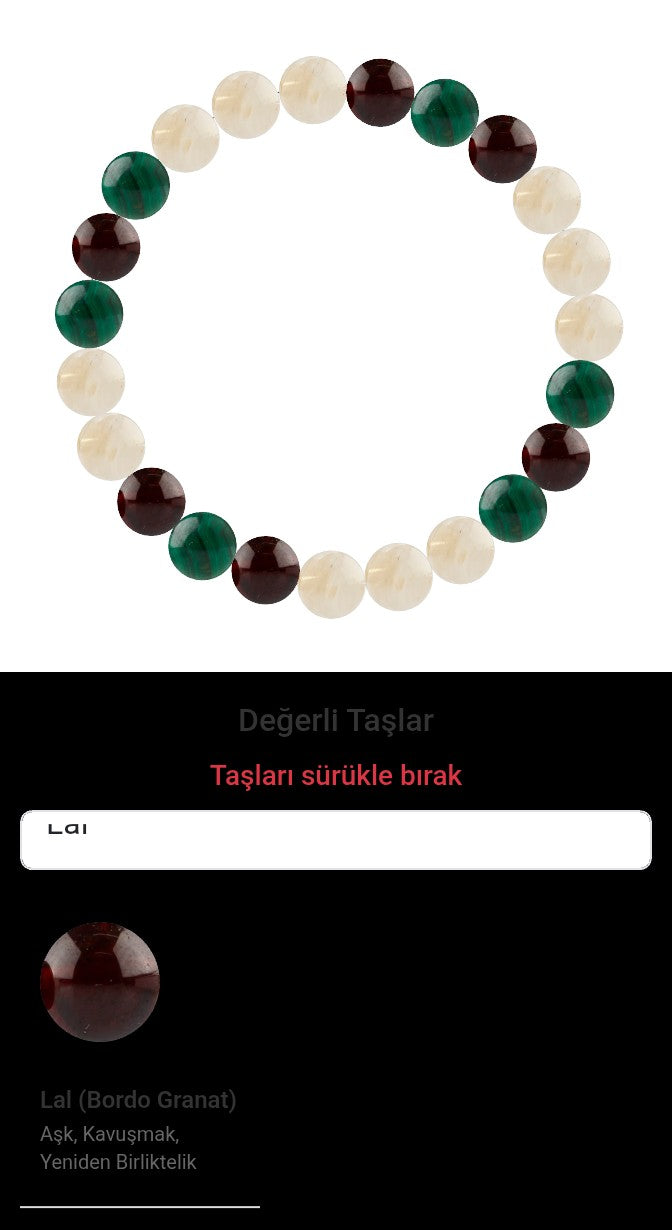 Özel Tasarım Elastik Misineli - 23 Taş - Özel Tasarım Görseli
