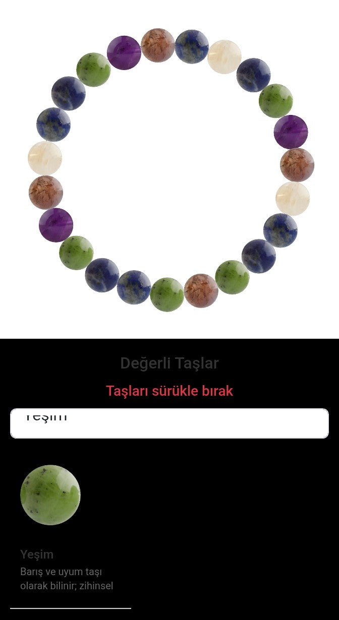 Özel Tasarım Elastik Misineli - 23 Taş - Özel Tasarım Görseli