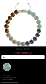 Özel Tasarım Merdiven Kapama Bileklik - 21 Taş - Özel Tasarım Görseli