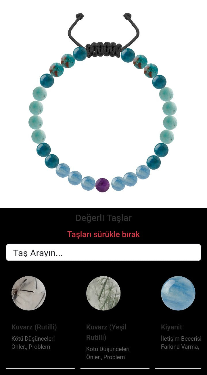 Özel Tasarım Merdiven Kapama Bileklik - 27 Taş - Özel Tasarım Görseli