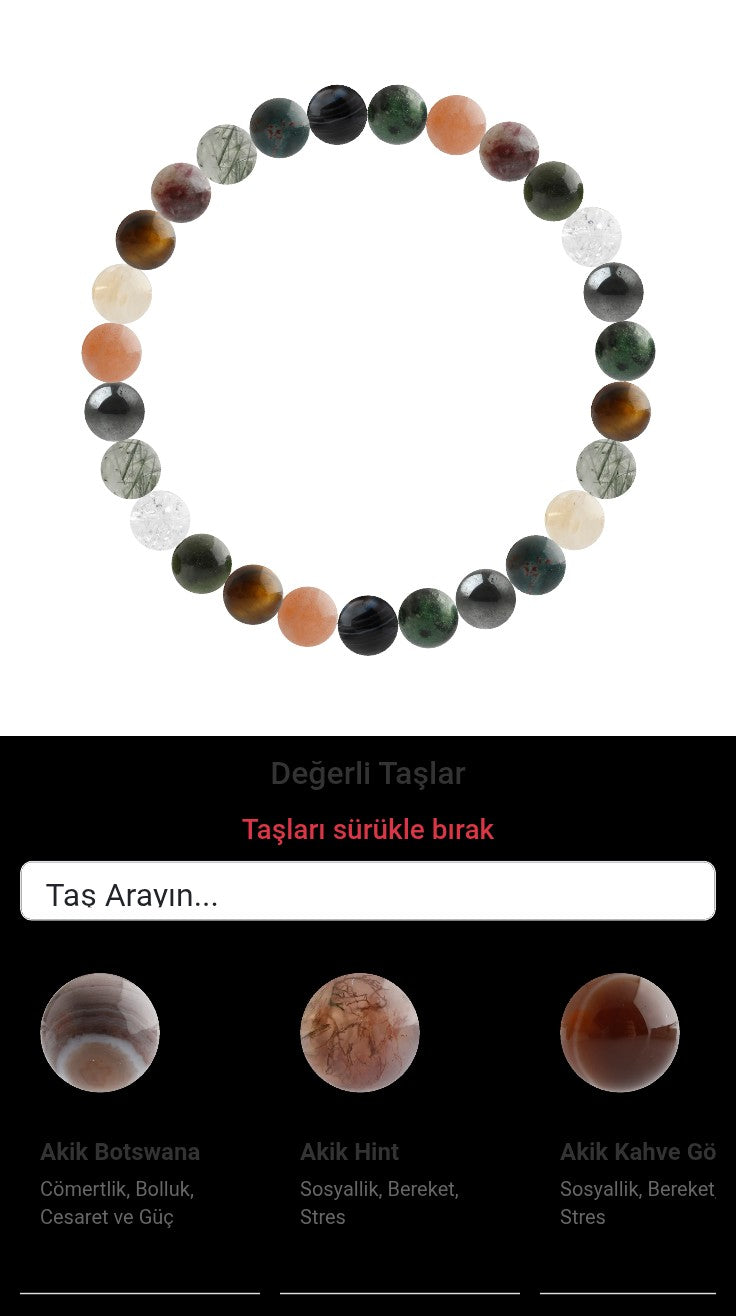 Özel Tasarım Elastik Misineli - 27 Taş - Özel Tasarım Görseli