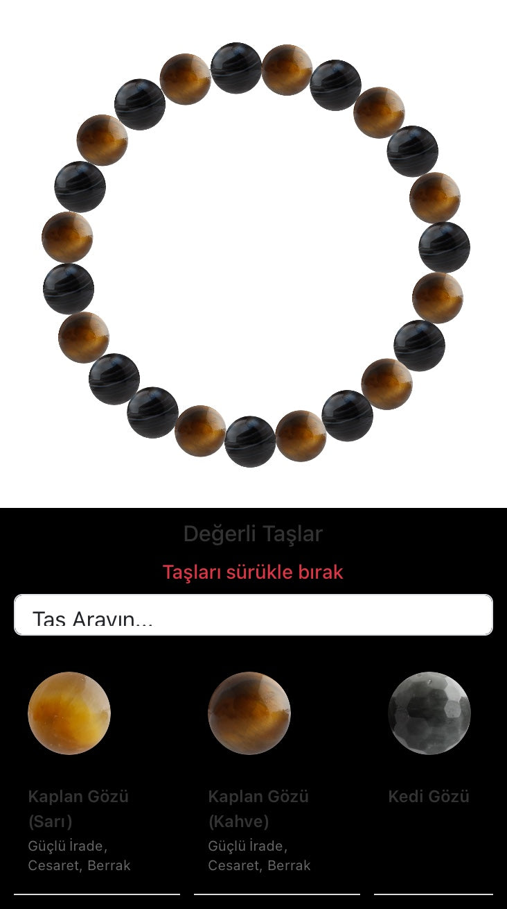 Özel Tasarım Elastik Misineli - 23 Taş - Özel Tasarım Görseli