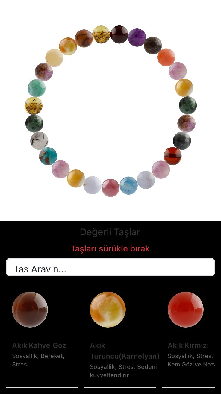 Özel Tasarım Elastik Misineli - 27 Taş - Özel Tasarım Görseli