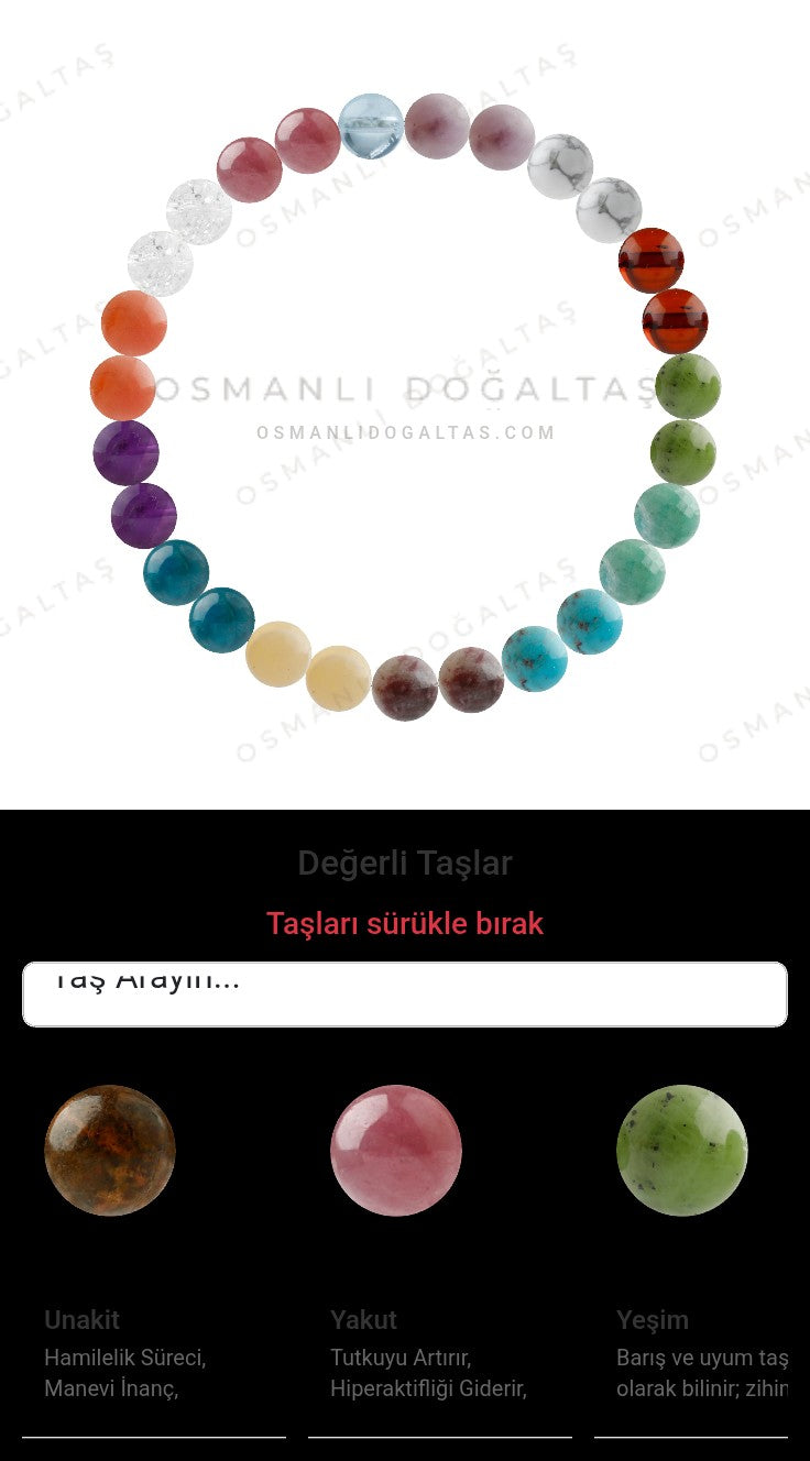 Özel Tasarım Elastik Misineli - 27 Taş - Özel Tasarım Görseli