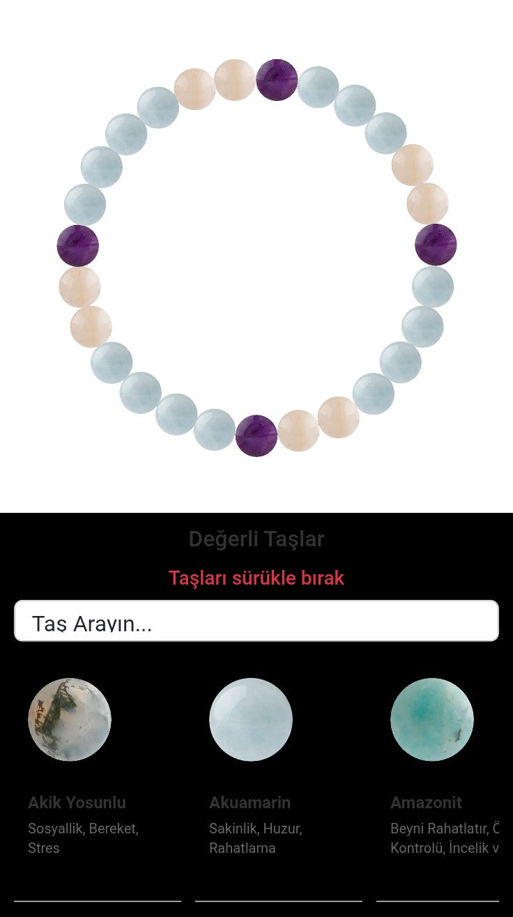 Özel Tasarım Elastik Misineli - 27 Taş - Özel Tasarım Görseli