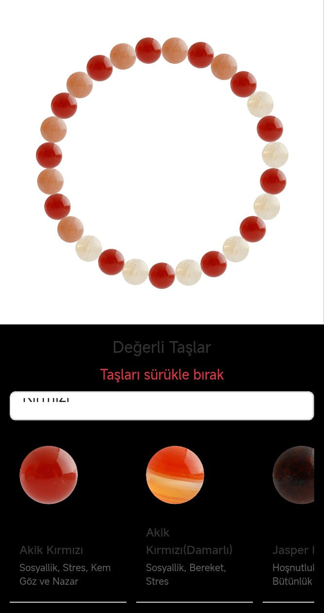 Özel Tasarım Elastik Misineli - 27 Taş - Özel Tasarım Görseli