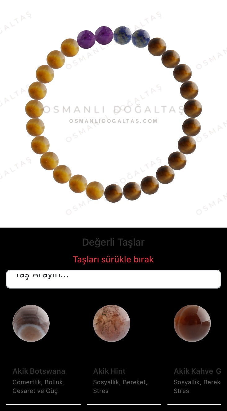 Özel Tasarım Elastik Misineli - 27 Taş - Özel Tasarım Görseli