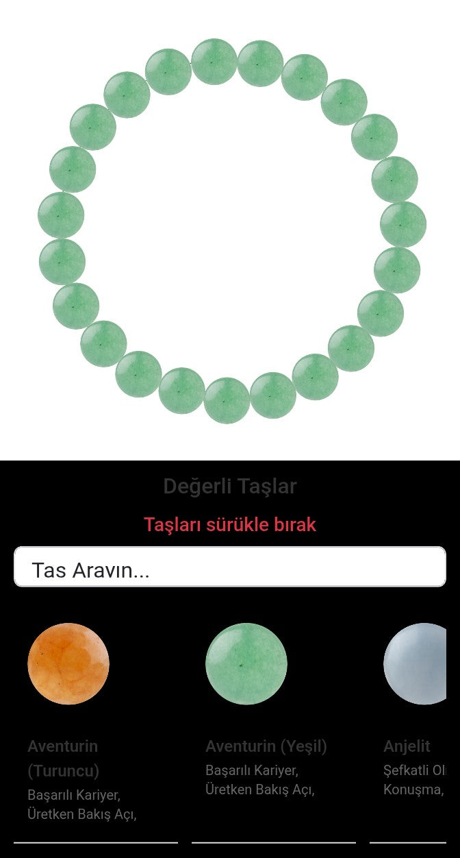 Özel Tasarım Elastik Misineli - 23 Taş - Özel Tasarım Görseli
