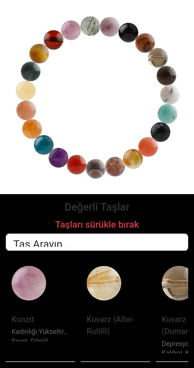 Özel Tasarım Elastik Misineli - 23 Taş - Özel Tasarım Görseli