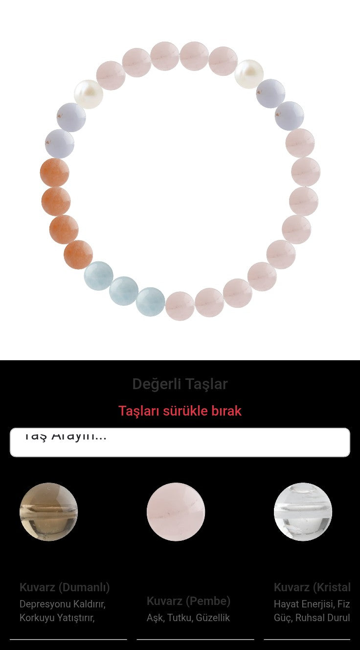 Özel Tasarım Elastik Misineli - 27 Taş - Özel Tasarım Görseli
