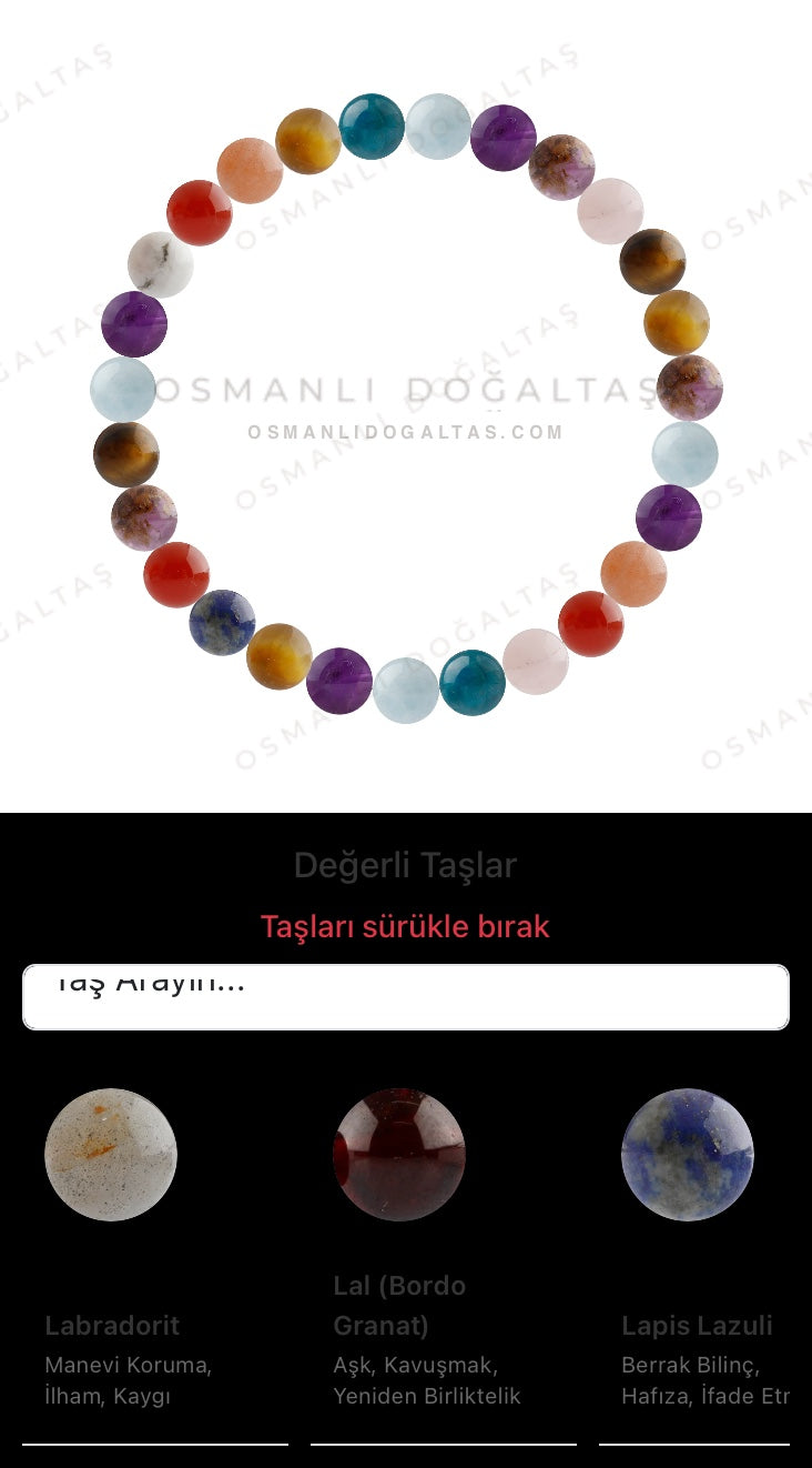Özel Tasarım Elastik Misineli - 27 Taş - Özel Tasarım Görseli