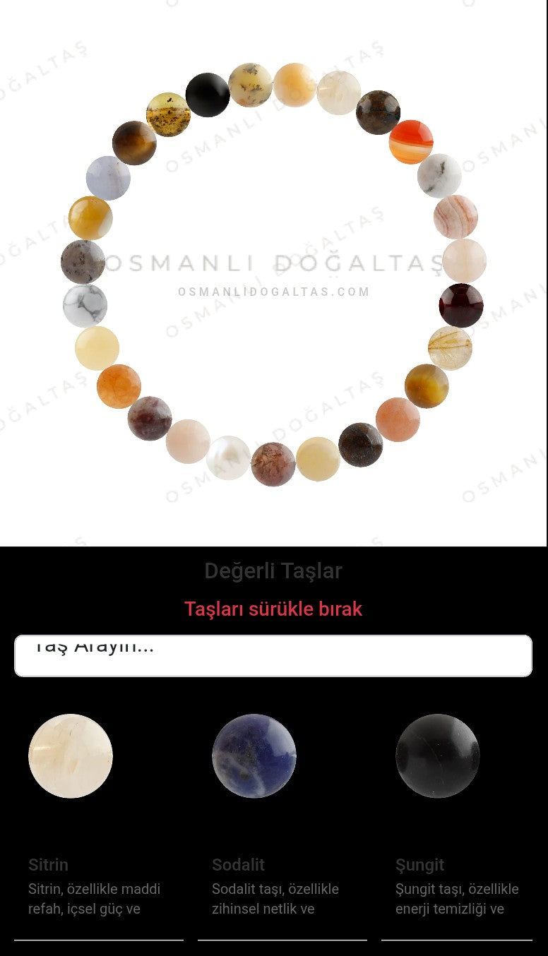 Özel Tasarım Elastik Misineli - 27 Taş - Özel Tasarım Görseli