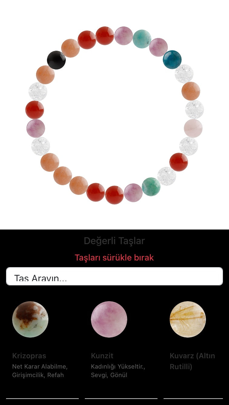 Özel Tasarım Elastik Misineli - 27 Taş - Özel Tasarım Görseli