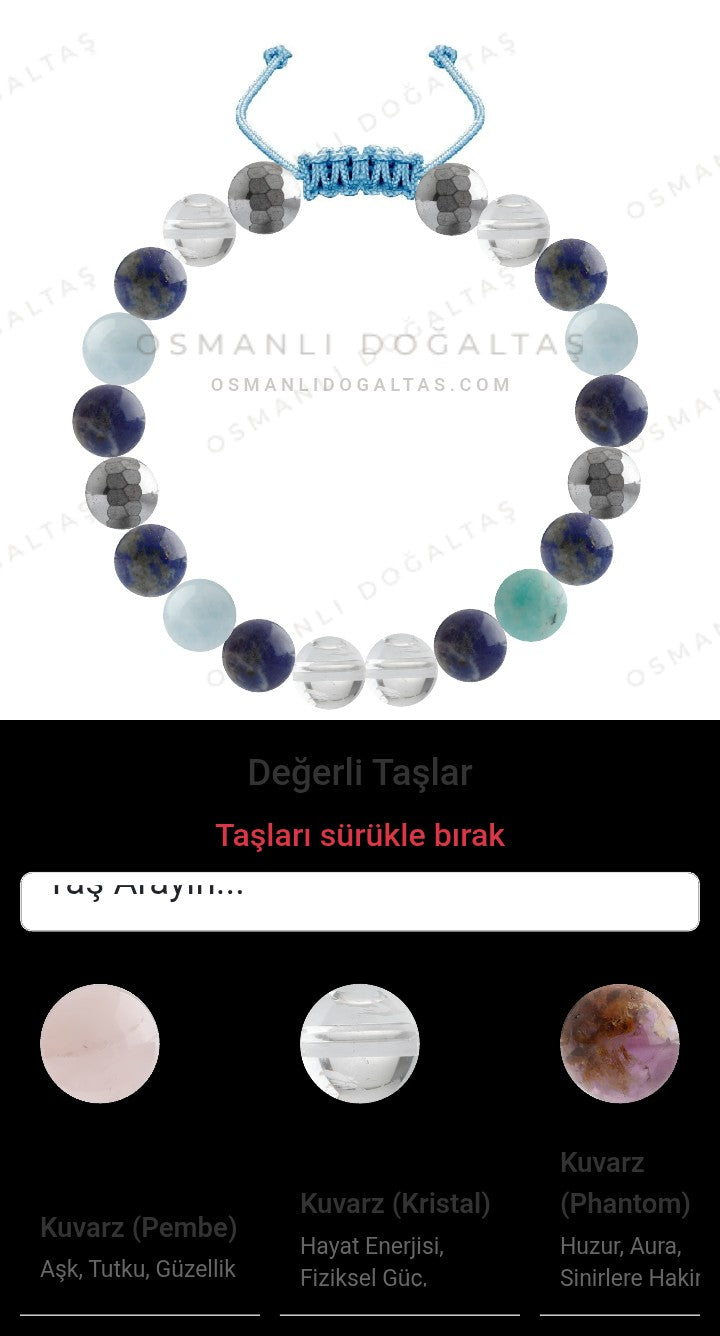 Özel Tasarım Merdiven Kapama Bileklik - 20 Taş - Özel Tasarım Görseli