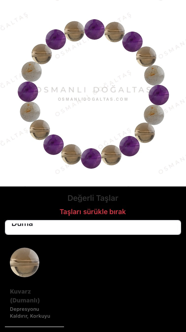 Özel Tasarım Elastik Misineli - 20 Taş - Özel Tasarım Görseli