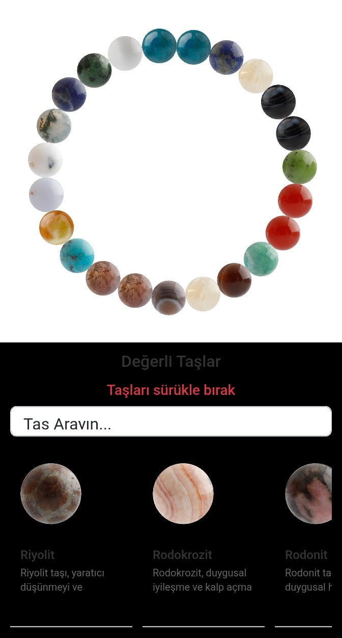 Özel Tasarım Elastik Misineli - 23 Taş - Özel Tasarım Görseli