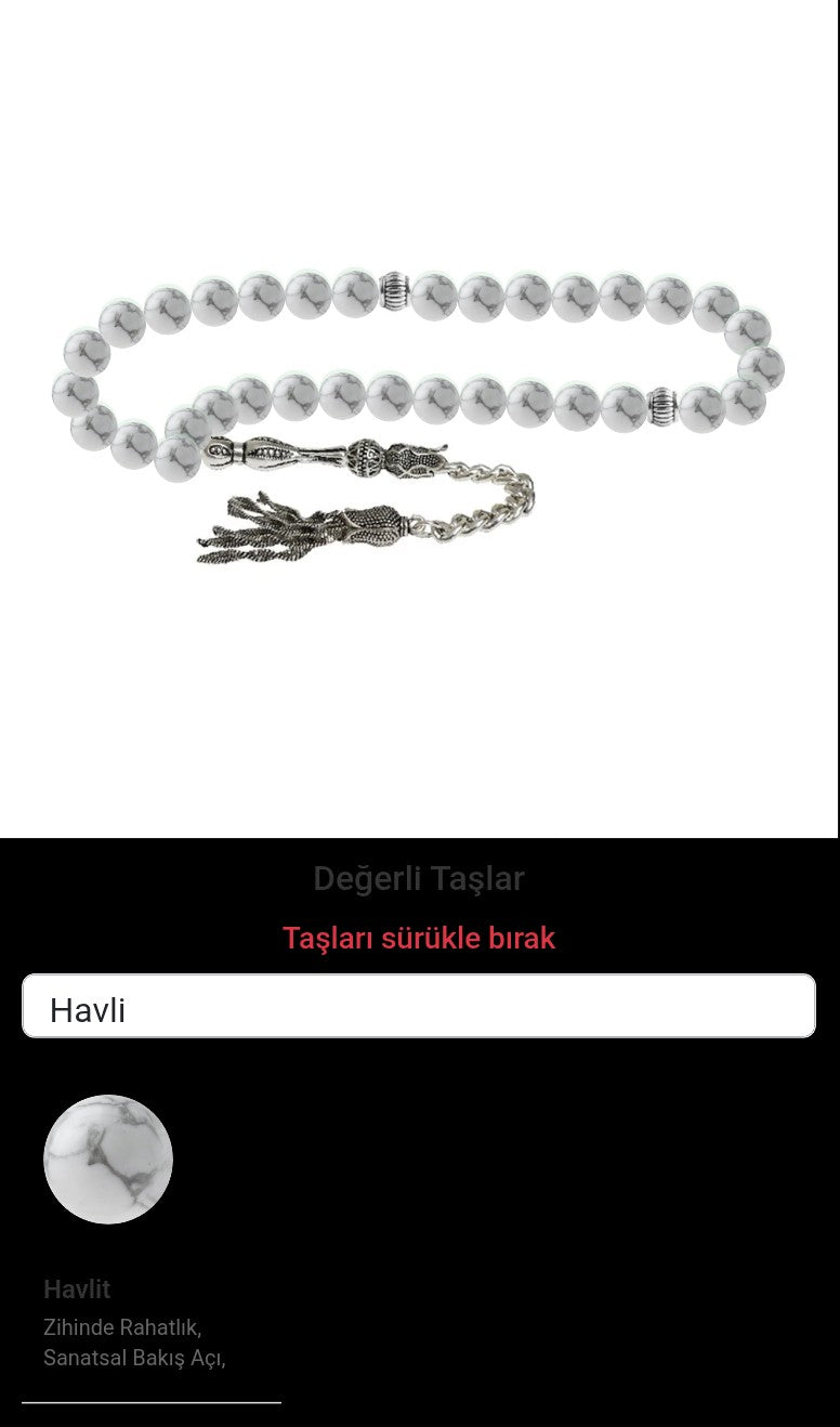 Özel Tasarım Tesbih - 33 Taş - Özel Tasarım Görseli