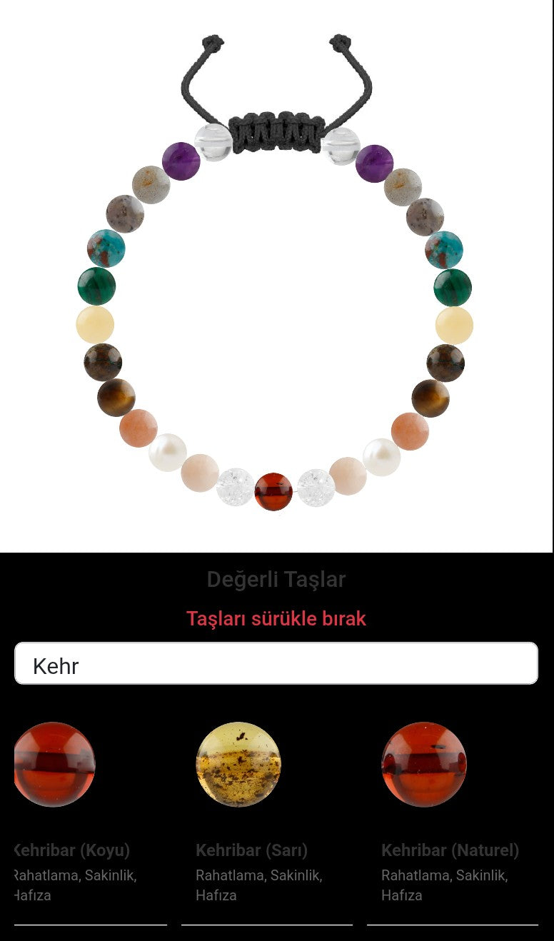 Özel Tasarım Merdiven Kapama Bileklik - 27 Taş - Özel Tasarım Görseli