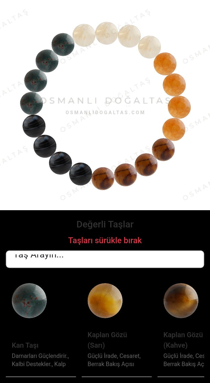 Özel Tasarım Elastik Misineli - 20 Taş - Özel Tasarım Görseli