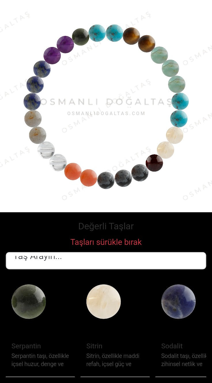 Özel Tasarım Elastik Misineli - 27 Taş - Özel Tasarım Görseli
