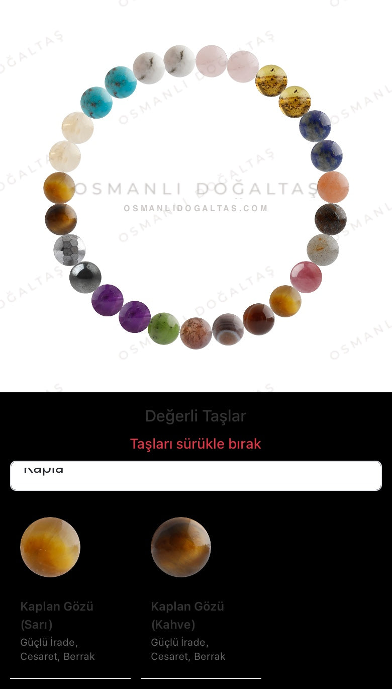 Özel Tasarım Elastik Misineli - 26 Taş - Özel Tasarım Görseli