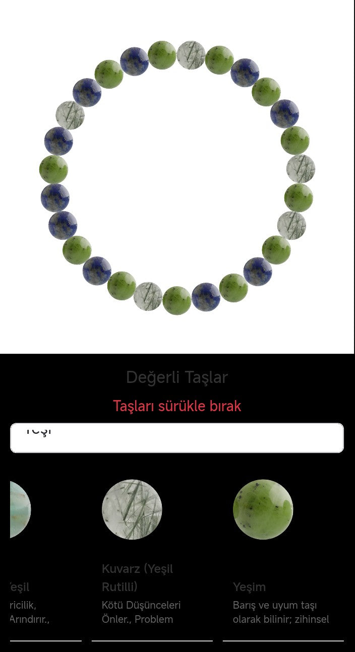 Özel Tasarım Elastik Misineli - 27 Taş - Özel Tasarım Görseli