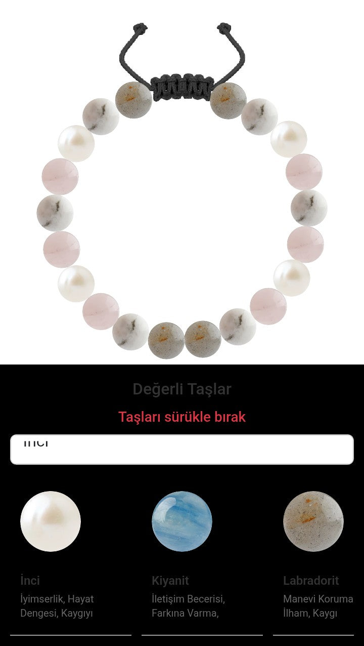 Özel Tasarım Merdiven Kapama Bileklik - 20 Taş - Özel Tasarım Görseli