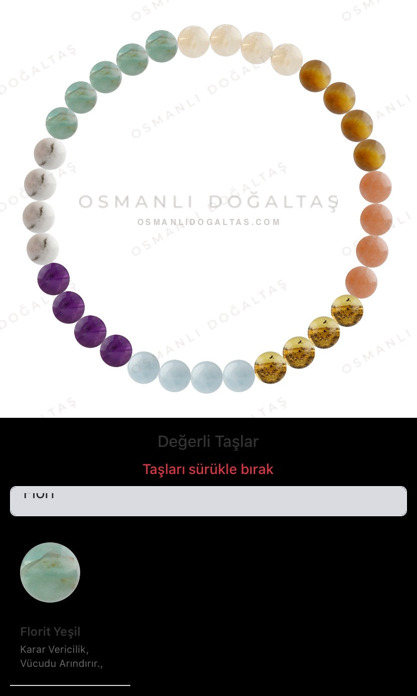 Özel Tasarım Elastik Misineli - 33 Taş - Özel Tasarım Görseli