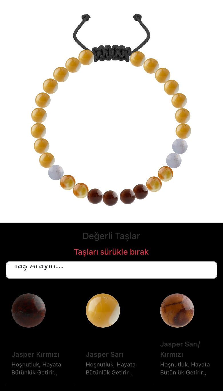 Özel Tasarım Merdiven Kapama Bileklik - 27 Taş - Özel Tasarım Görseli