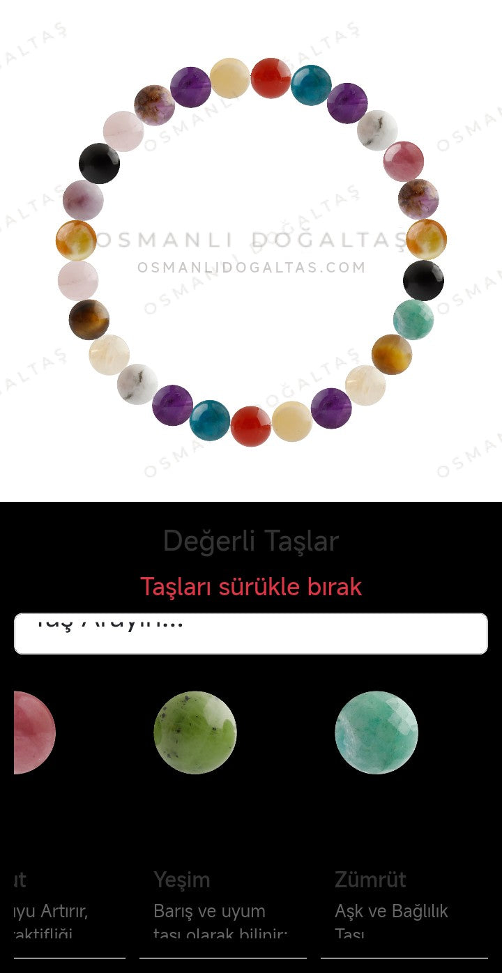 Özel Tasarım Elastik Misineli - 27 Taş - Özel Tasarım Görseli