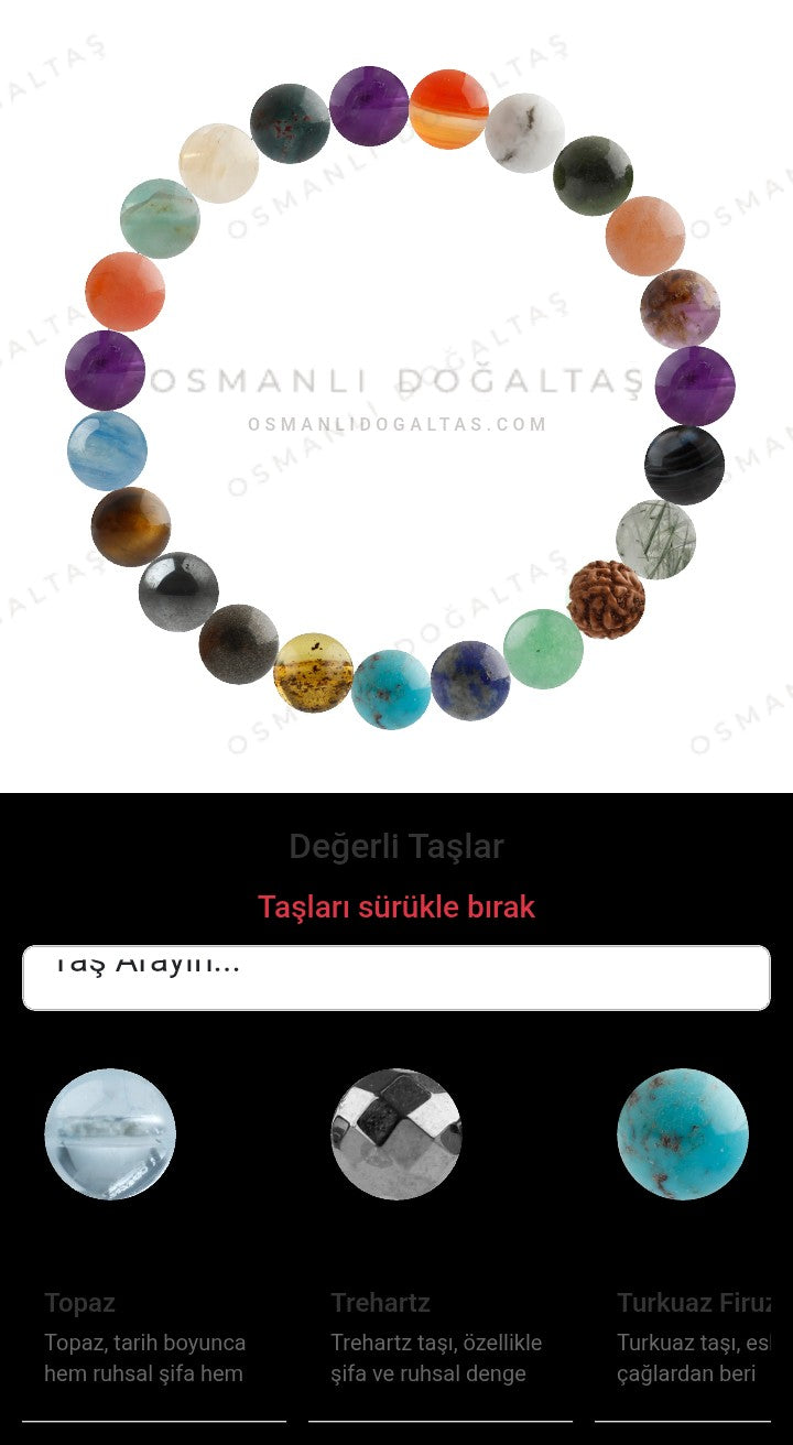 Özel Tasarım Elastik Misineli - 23 Taş - Özel Tasarım Görseli