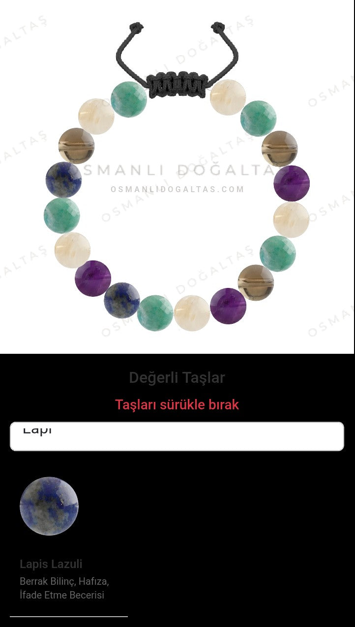 Özel Tasarım Merdiven Kapama Bileklik - 18 Taş - Özel Tasarım Görseli